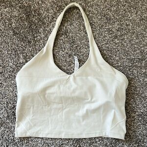 lulu off-white halter tank top